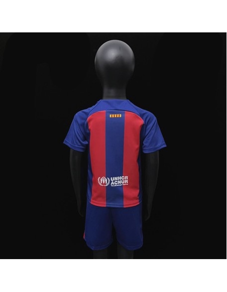 Barcelone Home Football Jersey For Kids 23/24