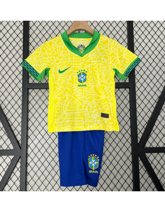 Camisetas Brasil Primera 2024 Niños