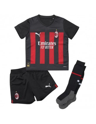 22/23 AC Milan Home Football Shirt For Kids