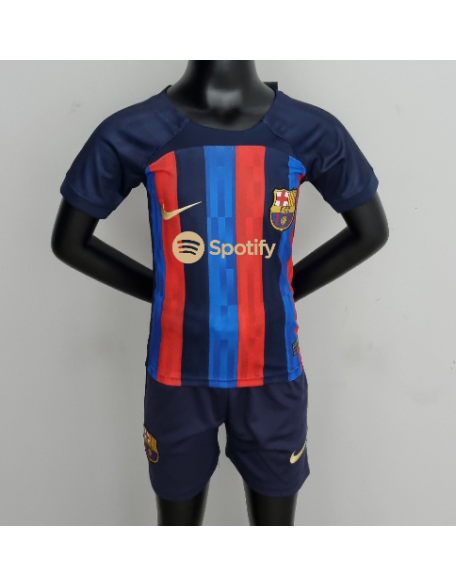 Barcelone Home Football Jersey For Kids 22/23