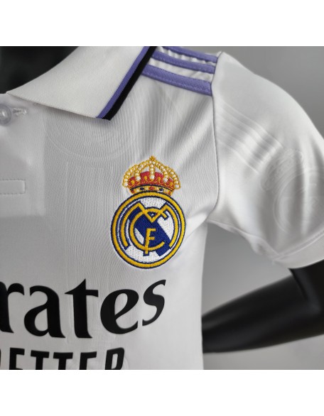22/23 Real Madrid Home Jersey For Kids 