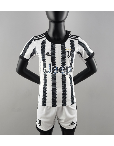  Juventus Home Football Shirt 22/23 For Kids