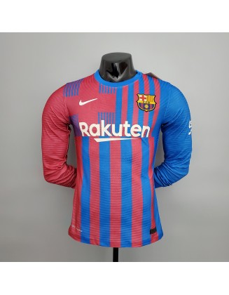 Barcelona Home Jersey 2021/2022 Player LS